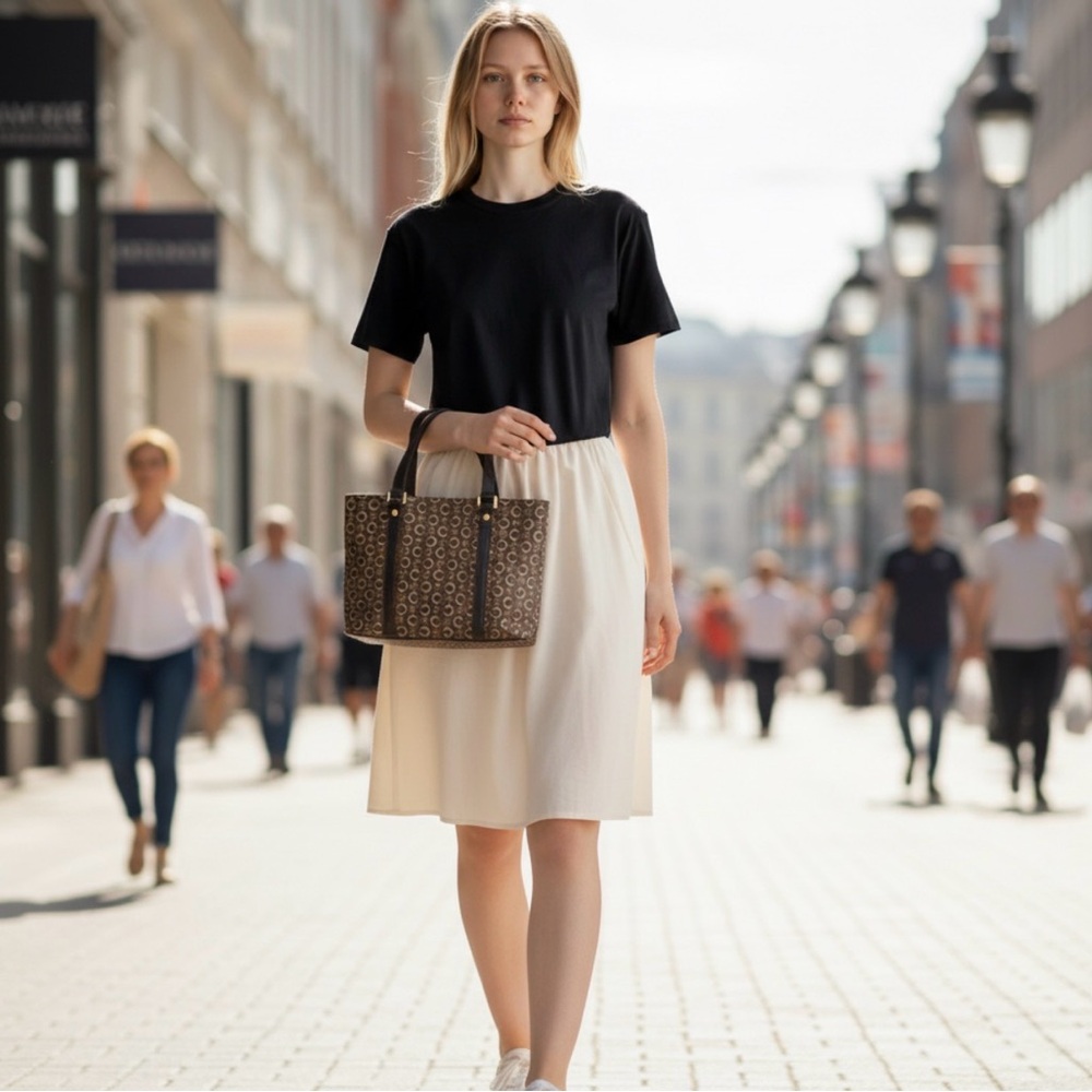 CELINE Signature Canvas/Leather Tote Bag 😍❤️ - Picture 12 of 13